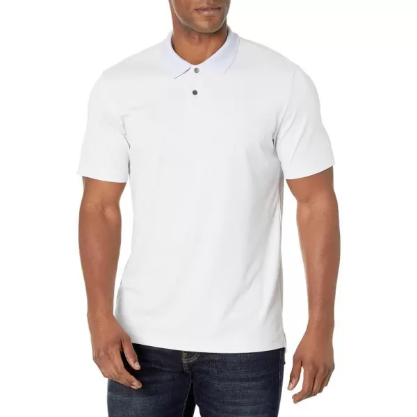 Theory Mens Standard Polo Current StripeOlympicIvory