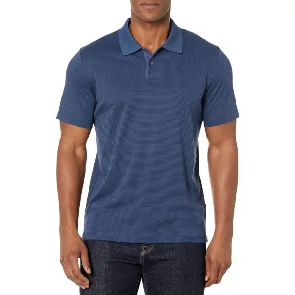 Theory Mens Standard Polo Current StripeSargassoBaltic