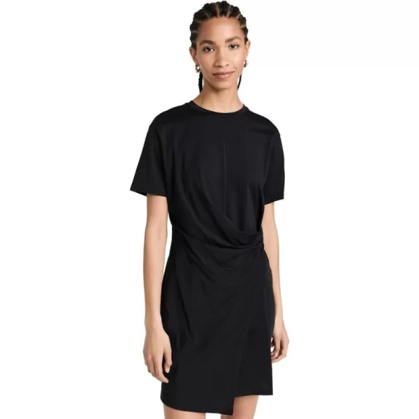 Theory Womens Drape Tee DressBlack