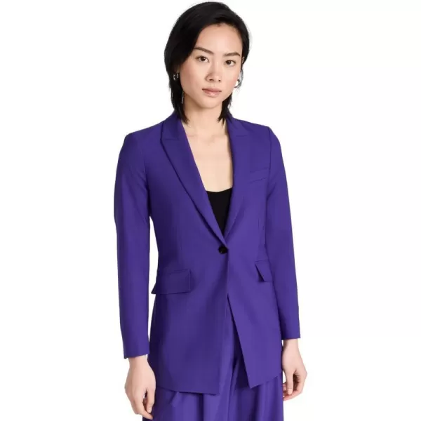 Theory Womens Etiennette BlazerBlue Iris