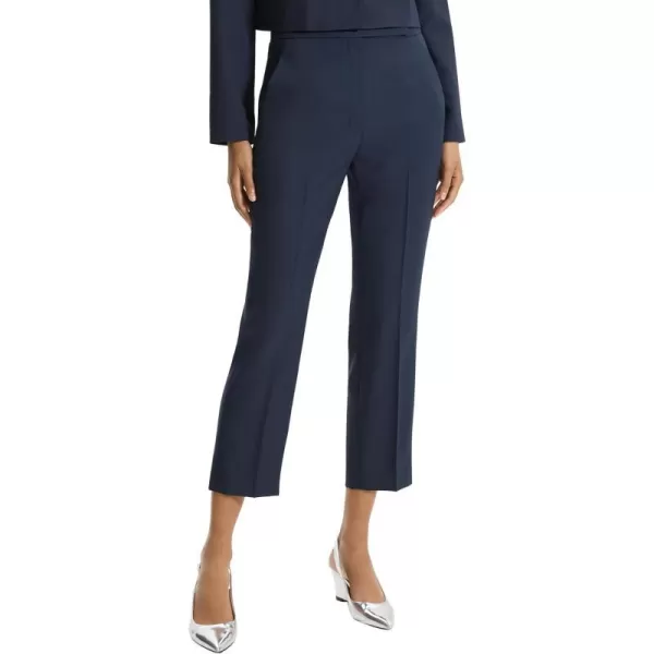 Theory Womens High Waist Slim Crop PantNocturne Navy