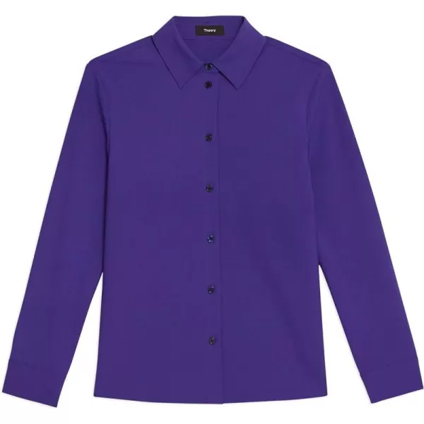 Theory Womens New Straight ShirtBlue Iris