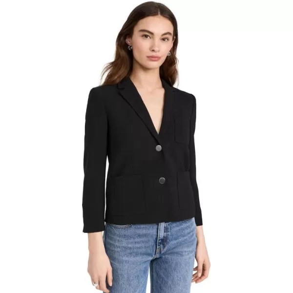 Theory Womens Shrunken Patch Pocket JacketBlack