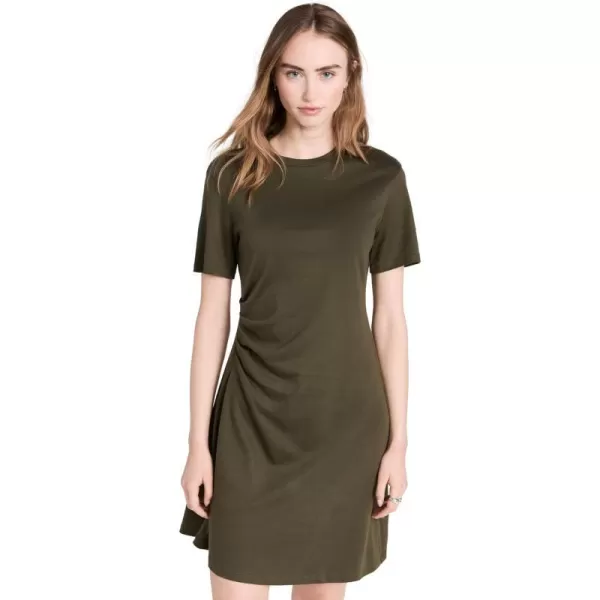 Theory Womens Side Drape DressDark Olive