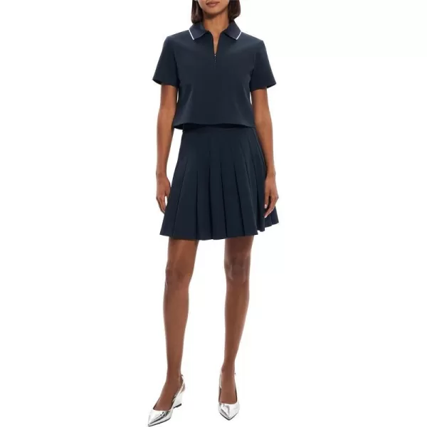 Theory Womens Tennis Polo Zip TopNocturne Navy