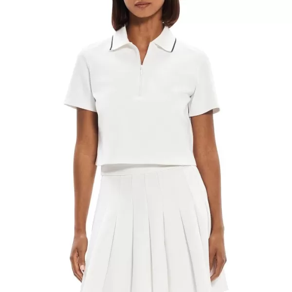 Theory Womens Tennis Polo Zip TopWhite