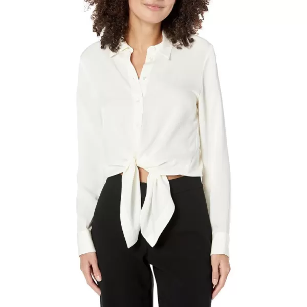 Theory Womens TieWaist BlouseIvory