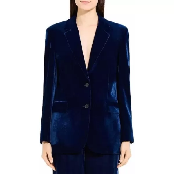 Theory Womens Velvet Slim Tailor JacketTheory Womens Velvet Slim Tailor Jacket