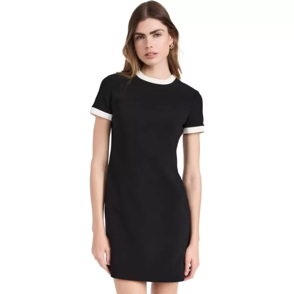 Theory Womens Bicolor DressBlackIvory