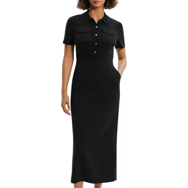 Theory Womens Military Midi DressBlack