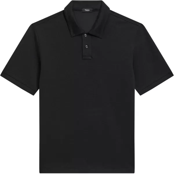 Theory Mens Delroy Polo in Double Pique JerseyBlack