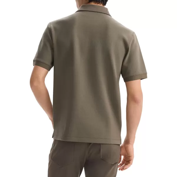 Theory Mens Delroy Polo in Double Pique JerseyMoss