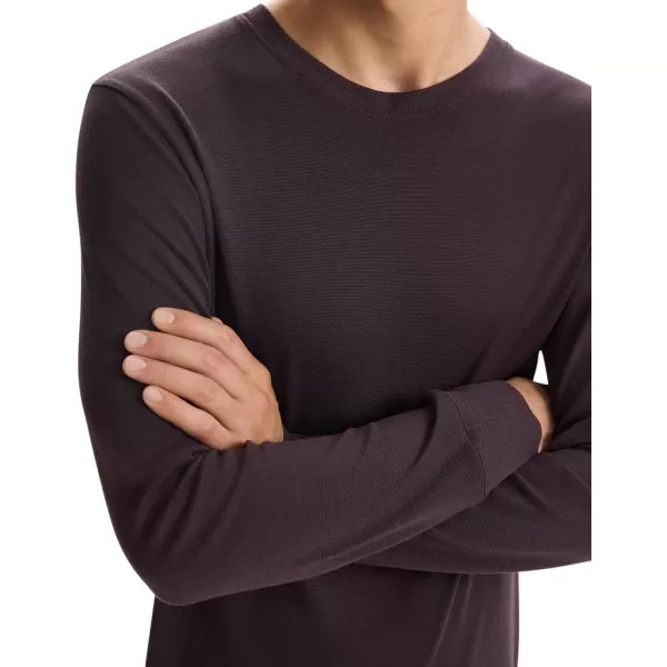 Theory Mens Essential Tee Long Sleeve in Anenome MilanoHickory