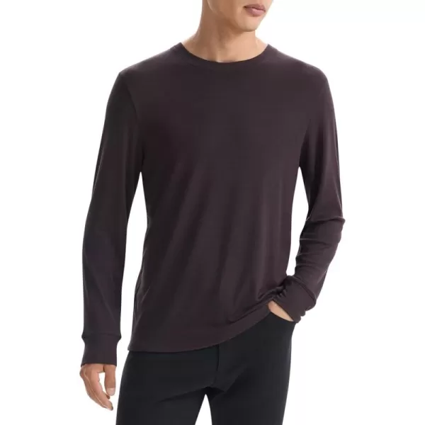 Theory Mens Essential Tee Long Sleeve in Anenome MilanoHickory