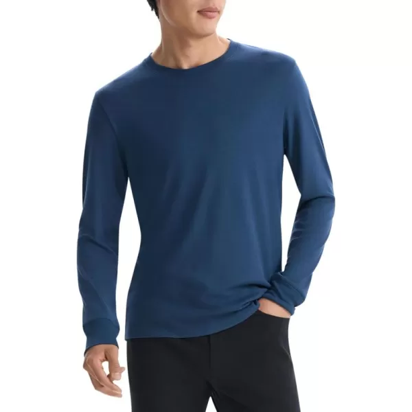 Theory Mens Essential Tee Long Sleeve in Anenome MilanoTwilight