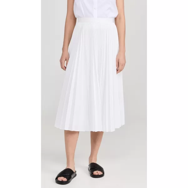 Theory Womens Pleated Midi SkirtWhite