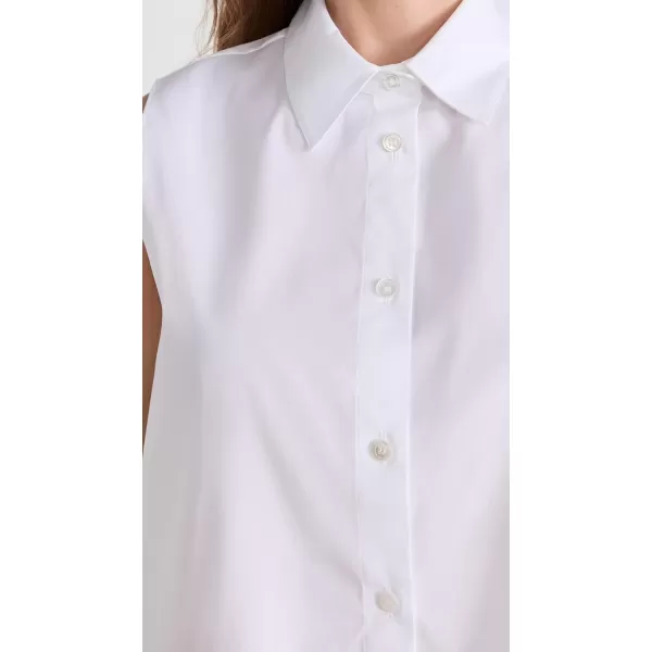 imageTheory Womens Fitted Sleeveless ShirtWhite