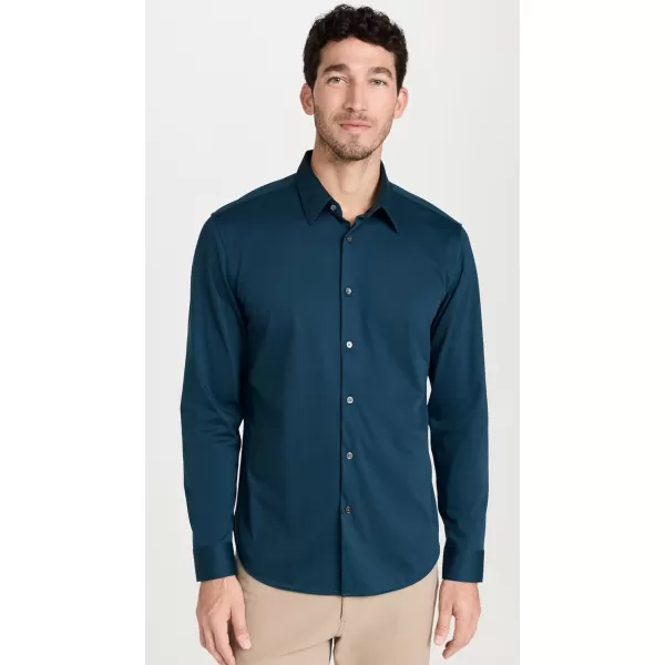 imageTheory Mens Sylvain Shirt in Structure KnitTwilight