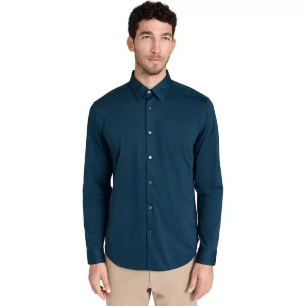 imageTheory Mens Sylvain Shirt in Structure KnitTwilight