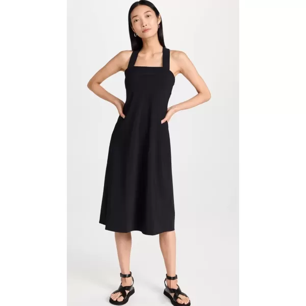 imageTheory Womens Crossback Dress in Precision PonteBlack