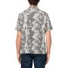 imageTheory Mens Irving Short Sleeve Shirt in Linear FloralBlack Multi