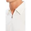 imageTheory Mens Ryder Quarterzip Polo in Relay JerseyWhite