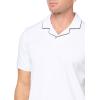 imageTheory Mens Tailor Collar Polo in Relay JerseyWhite