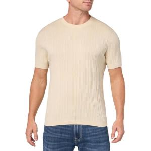 imageTheory Mens Damian Short Sleeve Shirt in Tactile CottonSand