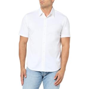 imageTheory Mens Structure Knit Irving Short Sleeve ShirtWhite