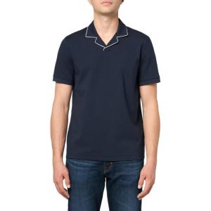 imageTheory Mens Tailor Collar Polo in Relay JerseyBaltic