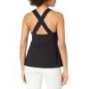 imageTheory Womens Crossback Top in Precision PonteBlack