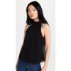 imageTheory Womens Halter Bow Top in Silk CrinkleBlack