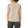 imageTheory Womens Seam Shell Top in Tweed TerryTaupe