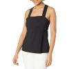 imageTheory Womens Crossback Top in Precision PonteBlack