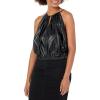 imageTheory Womens Gathered Cami in Mercer FauxBlack