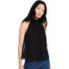 imageTheory Womens Halter Bow Top in Silk CrinkleBlack