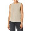 imageTheory Womens Seam Shell Top in Tweed TerryTaupe