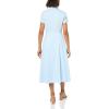 imageTheory Womens Short Sleeve Midi Buttondown DressSkylight