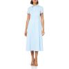 imageTheory Womens Short Sleeve Midi Buttondown DressSkylight