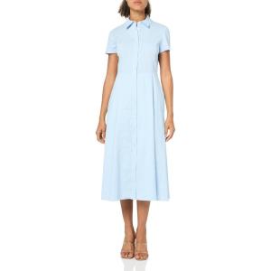 imageTheory Womens Short Sleeve Midi Buttondown DressSkylight