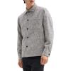 imageTheory Mens Sl Overshirt in Tweed CanvasEarl Grey Melange