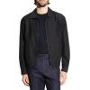 imageTheory Mens Zip Blouson Jacket in Soft LawnBlack