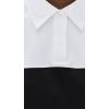 imageTheory Womens Crop Rugby Striped TeeWhiteBlack