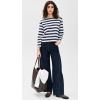 imageTheory Womens Stripes Boat Neck TeeNavy Multi