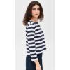imageTheory Womens Stripes Boat Neck TeeNavy Multi