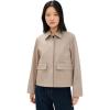 imageTheory Womens Patch Boxy JacketSoft Taupe