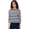 imageTheory Womens Stripes Boat Neck TeeNavy Multi
