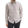 imageTheory Mens Irving Pocket in Wool ShirtingSandWalnut