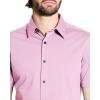 imageTheory Mens Irving Short Sleeve Shirt in Structure KnitPale Mauve