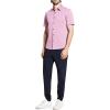imageTheory Mens Irving Short Sleeve Shirt in Structure KnitPale Mauve